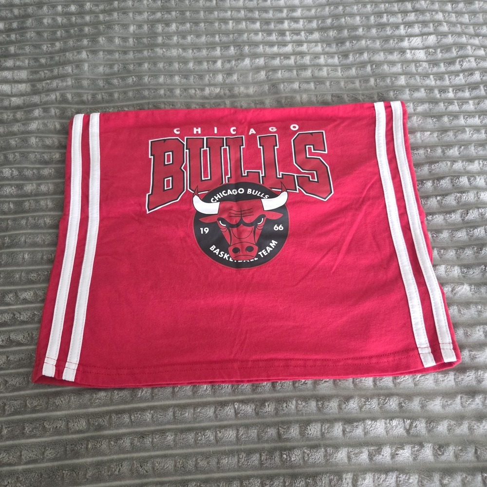 Vtg Chicago Bulls Tube Top L Red Y2K Streetwear NBA Basketball Festival